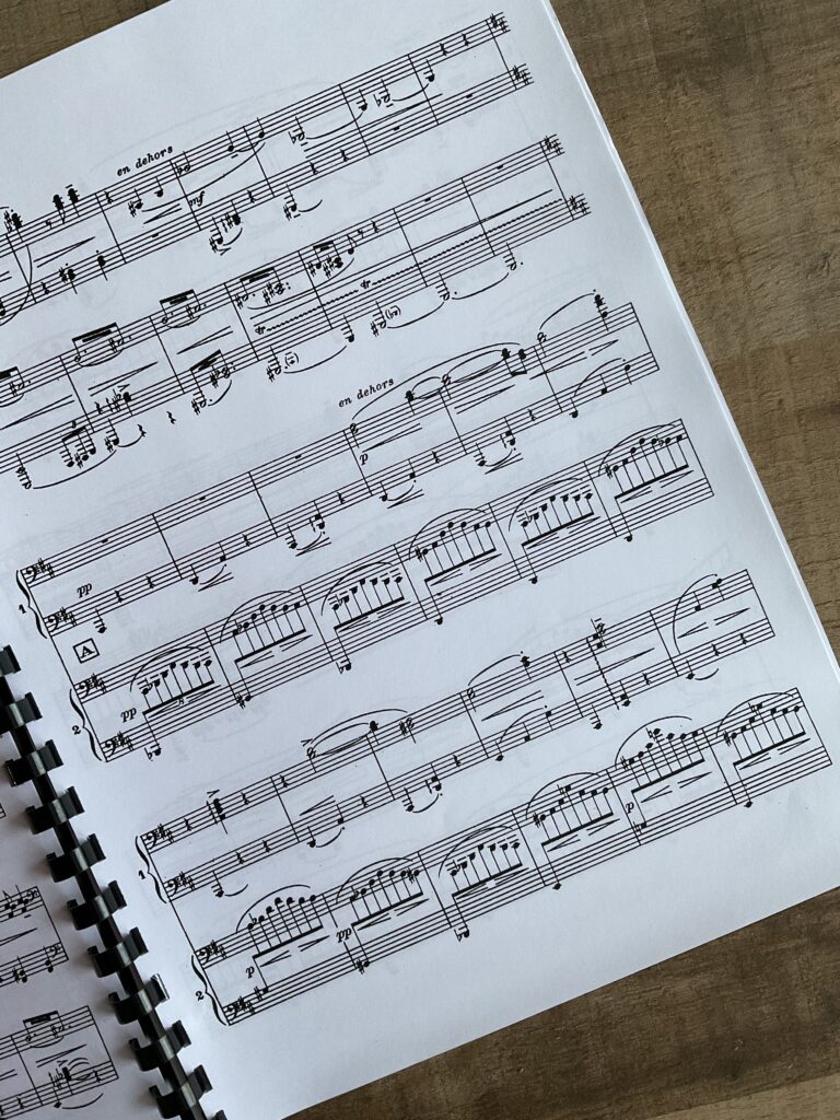 Partituur Ravel’s La Valse bij letter A