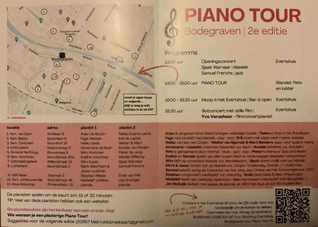 Pianotour Bodegraven 2025