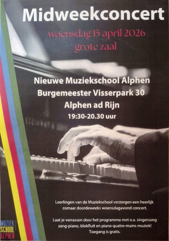 Midweekconcert Muziekschool Alphen aan den Rijn